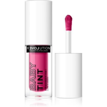 Revolution Relove Baby Tint blush lichid și luciu de buze - imagine 2